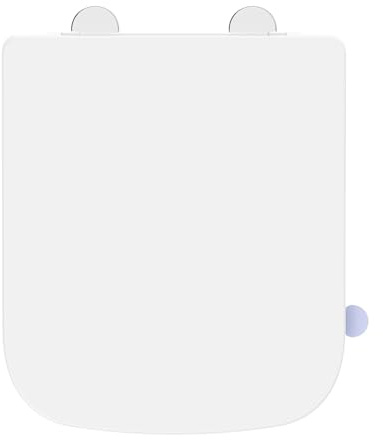 SREWOHS PRO Asiento WC Cuadrado Duroplast Softclose Corto | 42,3 × 36,1 cm, diseño compacto, liberación rápida con asa, fácil limpieza y plantilla de instalación incluida