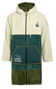 WAVE HAWAII Bade-Poncho Damen & Herren, Größe S, 151-173cm | 95-100% Baumwolle, Surf-Poncho Erwachsene, Handtuch mit hoher Wasserabsorption, Umziehhilfe Strand Erwachsene