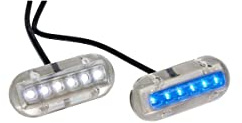 TREM Luce Subacquea A 6 LED - Blu