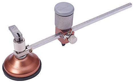 Utoolmart Coupe-verre Circulaire, 40 cm (16 Pouces) de Diamètre Rond Max. Outil de Coupe de Cercle Réglable de Type Boussole Avec Ventouse, pour Carreaux de Vitrocéramique 1 Pièce