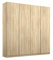 Rauch Möbel Alabama Schrank Kleiderschrank Drehtürenschrank Eiche Sonoma, Holz 4-türig inklusive Zubehörpaket Classic 2 Kleiderstangen, 7 Einlegeböden BxHxT 181x229x54 cm