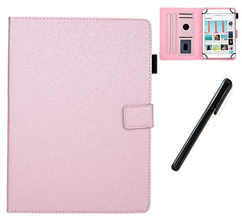 HereMore Funda 8 Pulgadas Universal, Carcasa Antigolpes Estuche Folio Cubierta Protectora para Samsung Galaxy Tab A 8/S2 8.0, Lenovo Tab E8/Tab 4 8, Yuntab H8, Huawei Mediapad T3 8, Oro Rosa