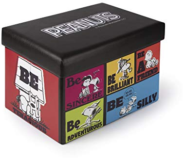 Excelsa Aufbewahrungsbox mit Sitzfläche Peanuts, Mehrfarbig, 38 x 32 x 32 cm