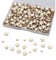 LUTER 500 Stück Stern aus Holz, handgefertigt, Ornamente, unvollendet, Stern aus Holz, blanko, Verzierungen, für Weihnachten, Hochzeit, Party, Dekoration, Karten, Basteln, 5 verschiedene Größen