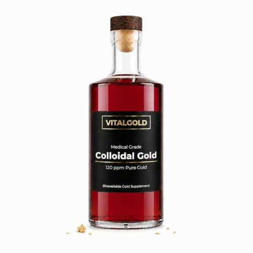 Colloidal Gold 120 PPM - 500 ml - Suplemento de oro ultra fuerte