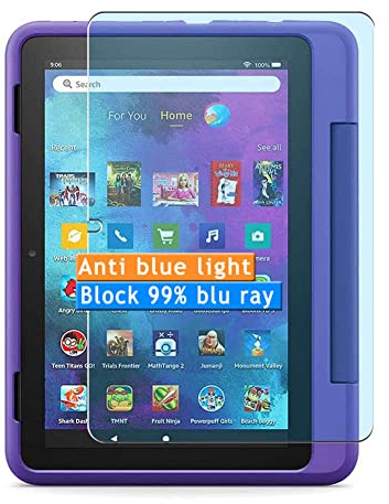 Vaxson 2 Stück Anti Blaulicht Schutzfolie kompatibel mit Fire HD 10 Kids Pro tablet 2021 10 Bluelight folie folien Displayschutzfolie ( nicht Panzer Schutz Glas folie nicht PanzerGlas ) Neue