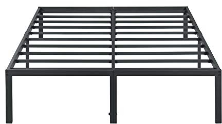 Olee sleep 45cm Stabiler Stahlbett / Stahl-Lattenrost / Anti-Rutsch-Unterstützung / Matratzenunterbau / Metallbett / Bettrahmen / Bett / 100 x 200cm / Twin XL / Schwarz / Metall