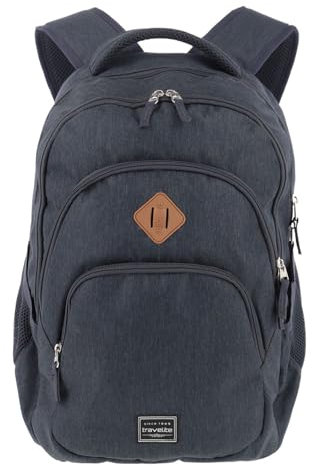 Travelite Handgepäck Rucksack, Laptop Rucksack 15,6 Zoll, BASICS, Daypack, Tagesrucksack mit vielen Fächern, 45 cm, 22 Liter
