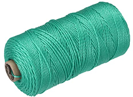 sourcing map Geflecht Maurerschnur Nylon Grün 300M/328 Yard 1.5MM für Gartenbau Mauerwerk