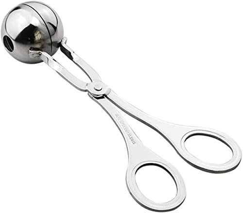 VIKIMO Paletta in Acciaio Inossidabile, Cucchiaio for polpette, Gadget da Cucina, polpette di Carne Maker Biscotti Impasto for polpette Paletta for polpette for Cucina (Color : Silver, Size : S)