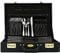 Set di posate 72 pezzi, 12 personen, in acciaio inox, con valigetta con posate da tavola e paletta per torte, lavabile in lavastoviglie, Silverware