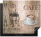 KitchenYeah© Induction Hob Protector Mat 20.1x23.2 / 59x51 cm Cooker Top Protectors Cover Ceramic Covers Electric Hobs Vinyl Bistro Parisien - Café - Coffee - Vintage