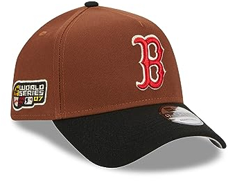 New Era Boston Red Sox MLB Harvest World Series 2007 Brown Black 9Forty A-Frame Snapback Cap - One-Size