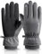 KXF Superwarme, wasserdichte Handschuhe für Herren und Damen, Winter, thermisch, winddicht, Thcik Samtfutter, Fahrradhandschuhe, Strickmanschette, Touchscreen-Handschuhe, Anti-Rutsch-Laufhandschuhe