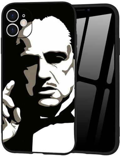 Anaozi Cool iPhone 11 Case for Boys Men,Black White Cartoon Street Fashion Shockproof Protection TPU Camera Protection Designer Case for iPhone 11