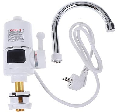 HEMOTON Wasserhahn mit LED-Anzeige Wasserhahn mit -Grad-Drehung Wasserkocher durchlauferhitzer küche wasserhahn Warm- und Kaltwasserhahn Schnelle Hitze elektrischer wasserhahn Geschenk