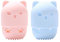 Porte-Éponge de Maquillage en Silicone pour Voyages,Support Eponge Maquillage en Silicone,Etui Beauty Blender,Support Éponge Beauté,Beauty Éponge Étui Voyage,Étui Transport Éponge Maquillage,Lavable