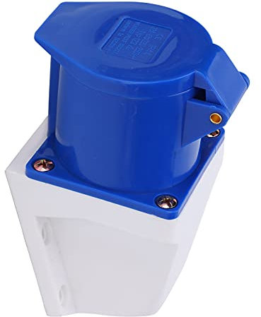 Prise Industrielle 32A 220-250V, Prise Industrielle 3 Pôles, Prise Industrielle Monophasée, Tige en Laiton, IP44 étanche pour L'industrie Agricole