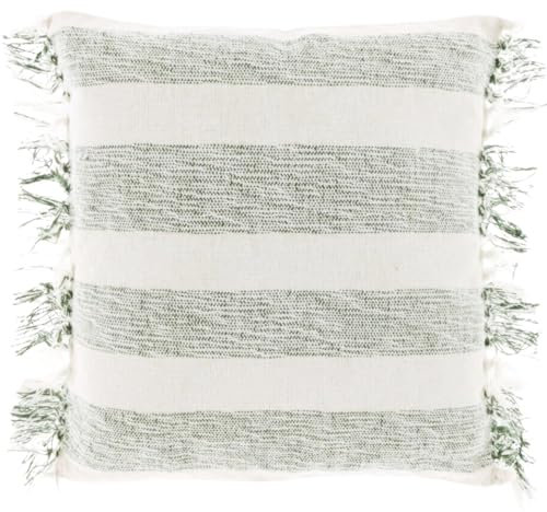 Marrakesch Kissenbezug Bossa Dunkelgrün inklusive Füllung Kissen 45x45 cm groß | Sofakissen Kuschelkissen aus Baumwolle als Aesthetic Wohnzimmer Deko auf dem Sessel | Dekokissen
