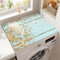 Morbuy Tapis de Protection Antidérapant pour Dessus de Machine à Laver, Motif Plage de Sable Tapis pour Dessus de Machine à Laver Séchage Rapide Housse Machine a Laver (Coquillages,50x60cm)