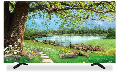 TV Cover 32-80 Inch TV Cover For LCD/LED，Polyester Dustproof TV Screen Protector Indoor Living Room Decoration Dustproof Cover/TV Cover(Size:45-48IN,Color:B)