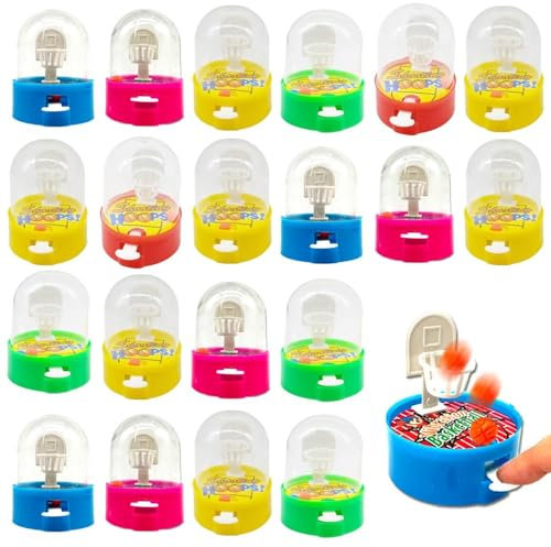 Fokroin 20 Pieces Flipper Basketball, Mini Basketball Mini Finger Shooting Toy, for Boys and Girls, Children's Party, Birthday Party Bags, Party Bags
