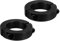PATIKIL Geteilte Stellringe 35mm Langweilige 57mm OD 15mm Dicke, 2er Pack 45#Aluminiumlegierung Tiefenanschlagringe Klemm mit Gewindestift für die Maschinenbauindustrie, Schwarz