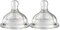 Oberni Teats Size 4, Fast Flow Suitable for 12+ Months Newborn Baby, Breast-Like Soft Silicone Nipples Fits Oberni Wide-Neck Baby Bottles, Pack of 2