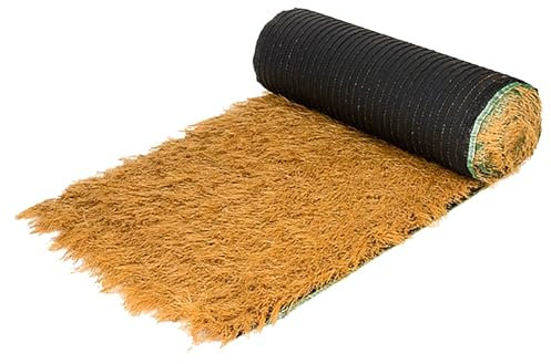 HAZEK Synthetisches Stroh-Grasdach, mexikanisches Tiki-Bargras, Palapa Thatch Dachdeckung,künstliche Strohrolle, Gartendekoration, Zaun, Terrasse, kommerzielle Kunst, Basteln(Size:1.6x16.4ft(0.5x5m))