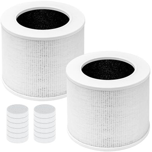 Core Mini Replacement Filter Compatible with LEVOIT Core mini Air Purifier Core Mini-P,H13 True HEPA&Activated Carbon Filtration System,2 Pack Filter + 10 PCS Aroma Pads by Covienapp