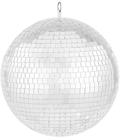VEVOR Spiegelkugel 295 mm, Diskokugel, Discokugel-Mirrorball mit Aufhängering, Blitz-Diskokugel-Partydekorationen, ideal für DJ-Club, Bühne, Hochzeit, Geburtstag, Weihnachten, Silvesterfeier