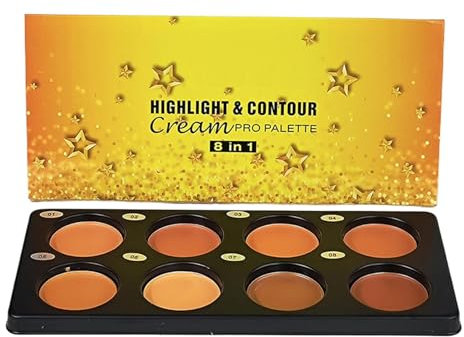 Dgayaeic Palette in crema per contouring, correttore e occultamento del colore, palette multipla da donna, per casa, dormitorio, viaggi, hotel