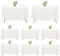 8 Stück Runde Tischdecke aus Polyester, 228 cm, elfenbeinfarben, runde Tischdecke, waschbar, Polyesterstoff, runde Tischdecke für Hochzeit, Party, Geburtstag, Bankett,