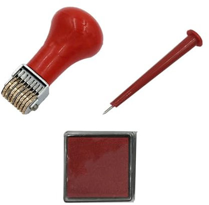 Multifunktionaler Rollenstempel, verstellbarer Gummistempel, Linie, Datum, Zahlen, Rollenstempel, Bürostempel, Scrapbooking-St