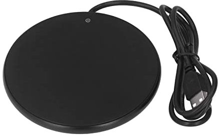 RepiceFinem Smart USB Caxe Mug Warmer 55 ° C Conception Portable de l'espace à température constante pour Le Bureau à Domicile et Les Voyages (Noir)