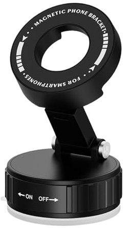 Soporte de teléfono magnético para automóvil - clip de ventilación y imán fuerte | Soporte del soporte del teléfono automático | Soporte automático de teléfonos inteligentes, 360 ° girando ajustable y