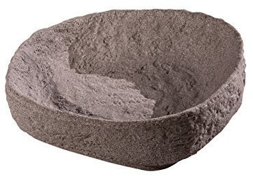 GreenLife Pflanzschale für Dekor-Regenspeicher Hinkelstein, granitrot, 47 x 47 x 16 cm, G0000427