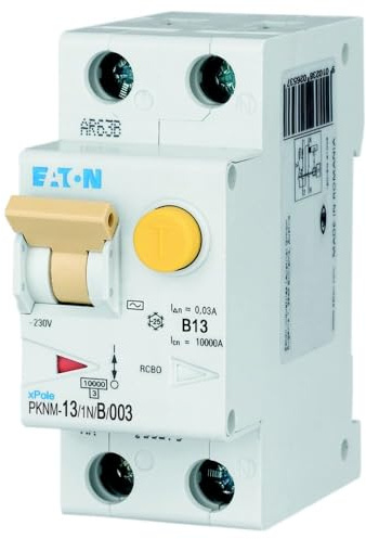 Eaton PKNM-13/1N/B/003-MW FI/LS-Schalter 13A B-Charakteristik 30mA RCBO Fehlerstrom Leitungsschutz Kombischalter (236128 alt 238696)