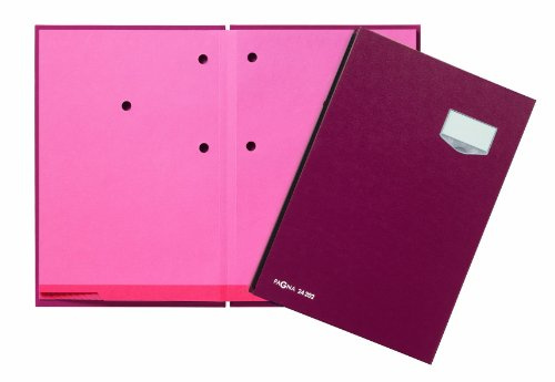 Pagna 24202-01 Signature Folder 20 Pieces with Eco Cover Pink Blotting Cardboard Red