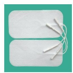 4 x TENS PADS LABOUR MATERNITY, BACK, NECK, SHOULDER PAIN PADS FOR TENS MACHINE PAIN RELIEF (1 X PACK) LARGE 100 X 50 10 X 5 replacements ELLE, Femme. Lady, Boots, Babi, Obi, Lloyds and Neurotrac