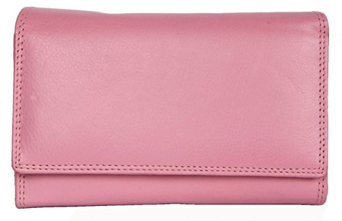 Portefeuille exclusive HMT, douce rose, pour femme, en cuir véritable de qualité
