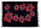 Ciffre Sarong Pareo Wickelrock Dhoti Lunghi Tuch Strandtuch Blume Schwarz Pink Schal