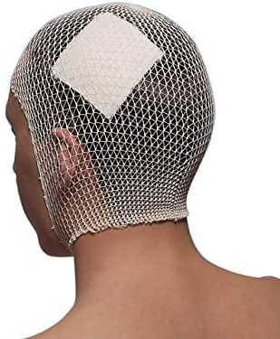 Surgifix - Elastisches Röhrennetz Poly, Größe 6, zur Fixierung von Kompressen, Mull und Kopfverbänden, Spannlänge 25 m, weiße Farbe, hergestellt in Italien, 1 Stück