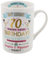 70th Birthday Ladies Pink and Gold Signography Mug CM26070