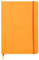 Rhodia 117465C Notizheft Rhodiarama mit weichem Umschlag, dot grid, 80 Blatt, 90 g elfenbeinfarbenes Papier, A5 148 x 210 mm, Lesezeichen, Innentasche,1 Stück,orange