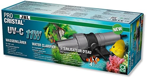 JBL Wasserklärer zur schnellen Beseitigung von Trübungen in Aquarien; ProCristal UV-C 11W; 60366