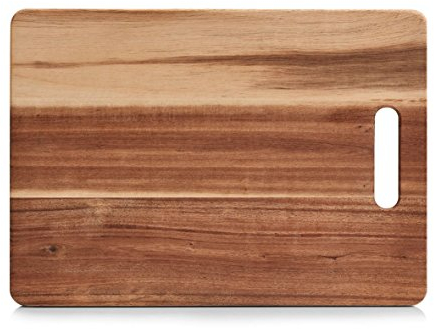 Zeller 25554 – Tabla de Cortar, Madera de Acacia, 35 x 25 x 1 cm, Color Natural