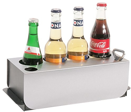 Enfriador de botellas de conferencia de POM, cubierta de acero inoxidable 18/0, para la refrigeración de 4 botellas de hasta 64 mm de diámetro ERK