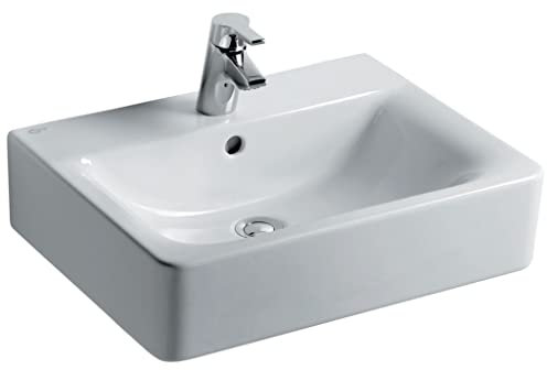 Ideal Standard Connect Cube Waschtisch weiß Ideal Plus; mit 1 Hahnloch, mit Überlauf; 55