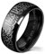 YAZILIND Titan Stahl Ringe schwarz Islamische Wort Band Ring Muslimischen Ring Multi Größe optional Größe 18.8